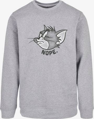 ABSOLUTE CULT Sweatshirt 'Tom and Jerry - Nope' in Grijs: voorkant