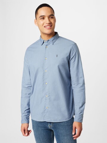 AllSaints Klasický střih Košile 'HERMOSA' – modrá: přední strana