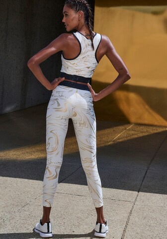 LASCANA ACTIVE - Skinny Pantalón deportivo en blanco