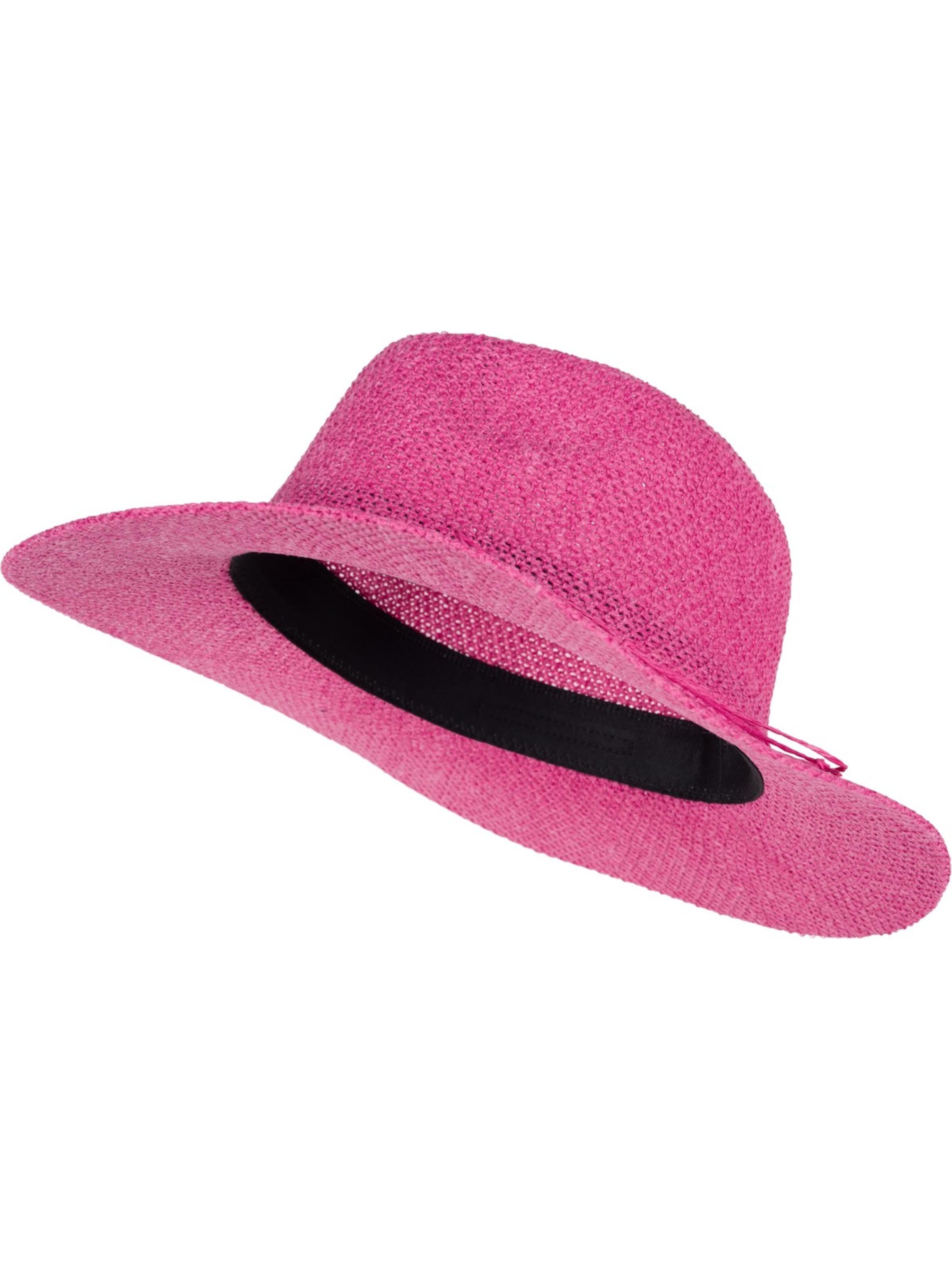 styleBREAKER Hut 'Panama Strohhut'‌ in Pink: Vorderseite