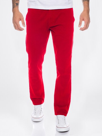 Rock Creek Slim fit Chino Pants in Red: front