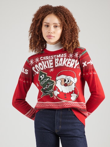 Sublevel Пуловер в червено: отпред