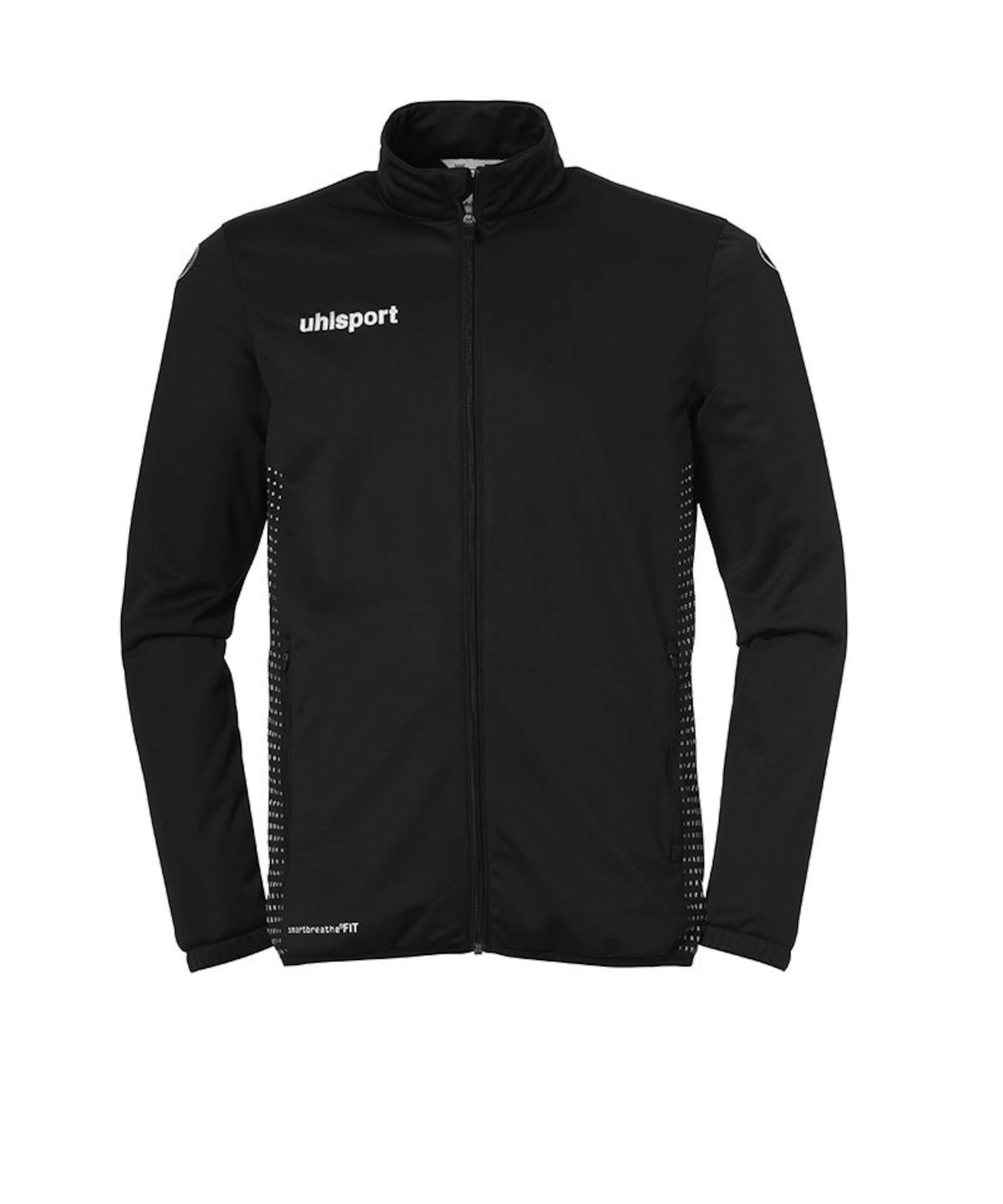 UHLSPORT Athletic Jacket in Black: front