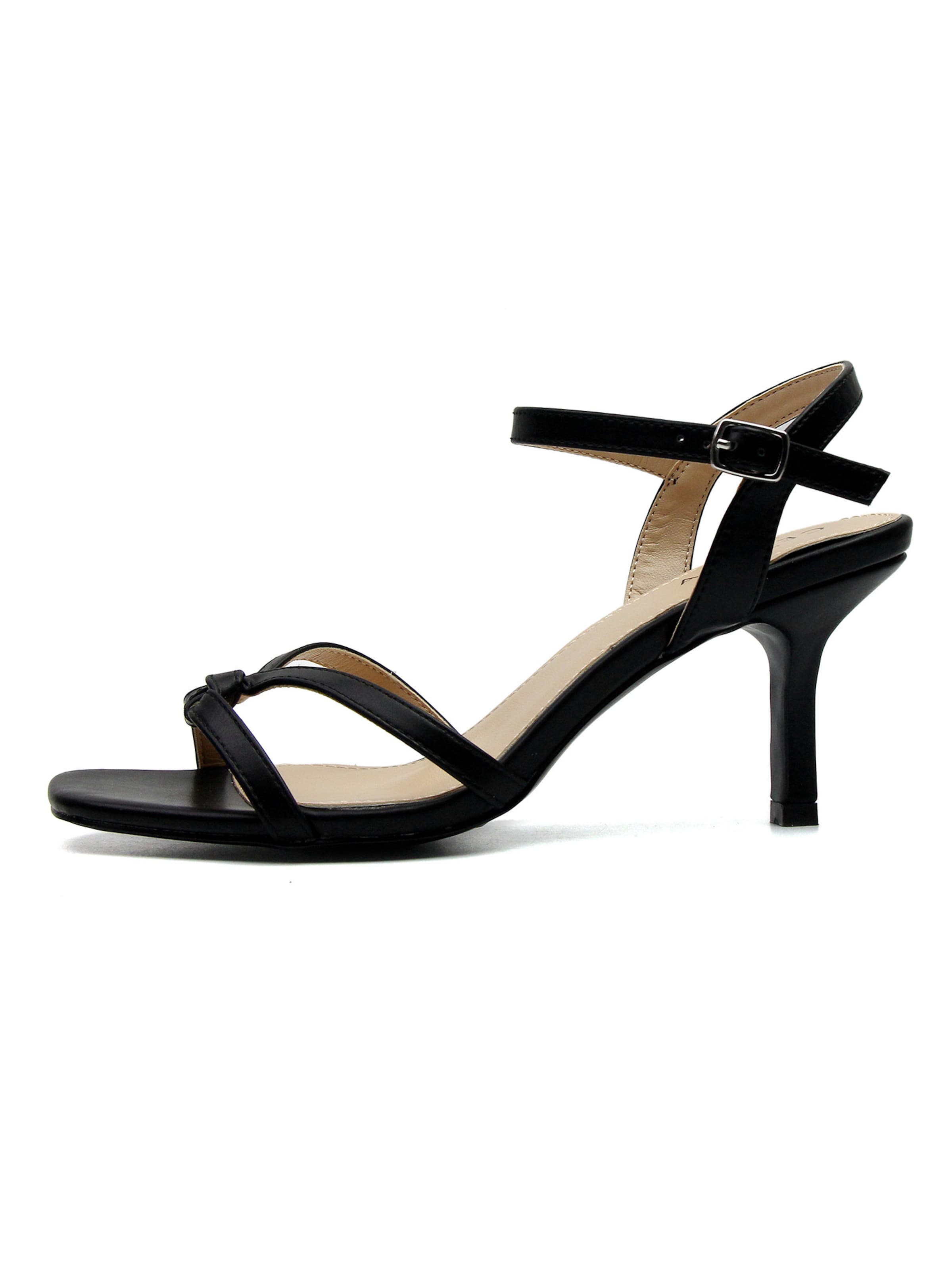 Celena Sandaler med rem 'Chizitelu' i sort: forside
