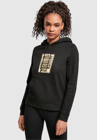 Mister Tee Sweatshirt 'Retro Boom' in Black: front