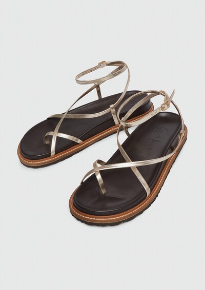 COMMA Teenslipper in de kleur Goud, Productweergave