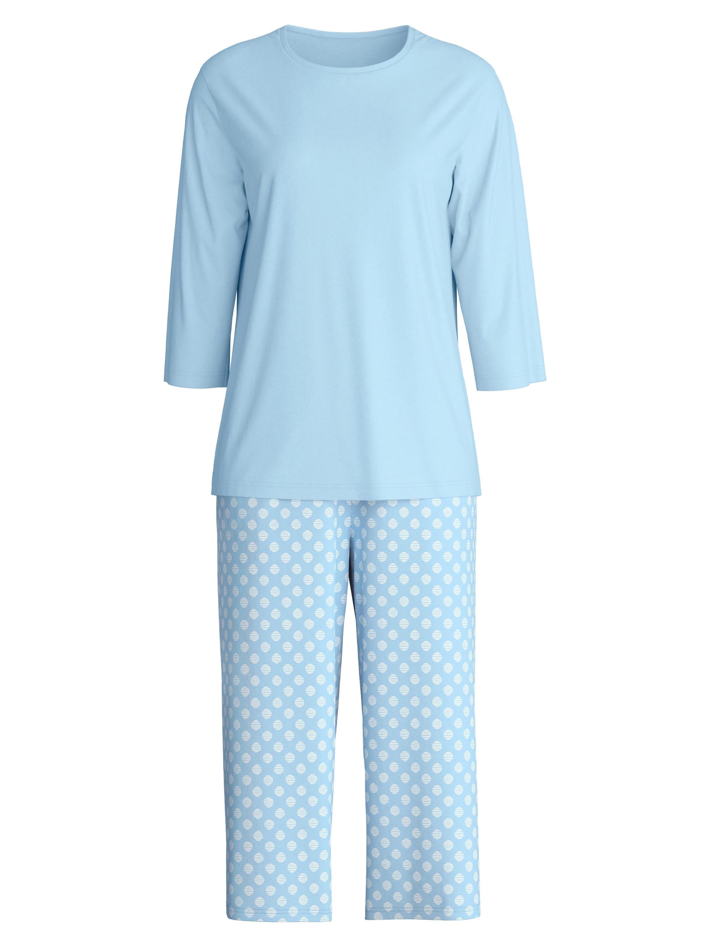 CALIDA Pyjama 'Lovely Nights'‌‌‌‌‌‌‌‌‌ in Blau: Vorderseite