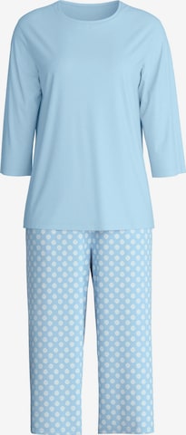 CALIDA Pyjama 'Lovely Nights' in Blau: Vorderseite