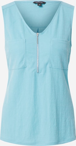 COMMA Top in Blauw: voorkant