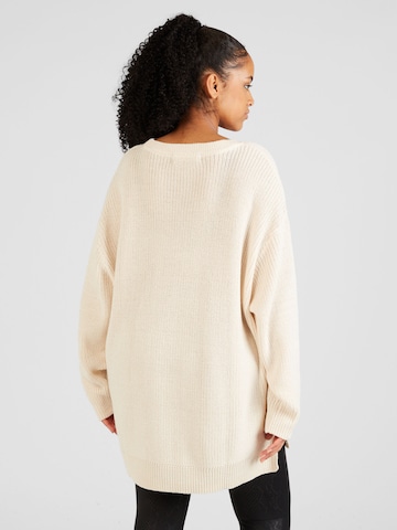 Vero Moda Curve Oversized Sweater 'FABULOUS' in Beige