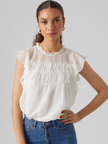 VERO MODA Bluse 'Sara' in Weiß