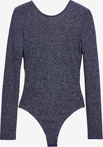 Shirtbody 'XESTI' MANGO en bleu : devant