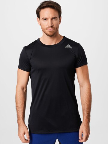 T-Shirt fonctionnel ADIDAS SPORTSWEAR en noir : devant