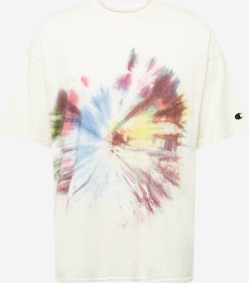 T-Shirt Champion Reverse Weave en blanc : devant