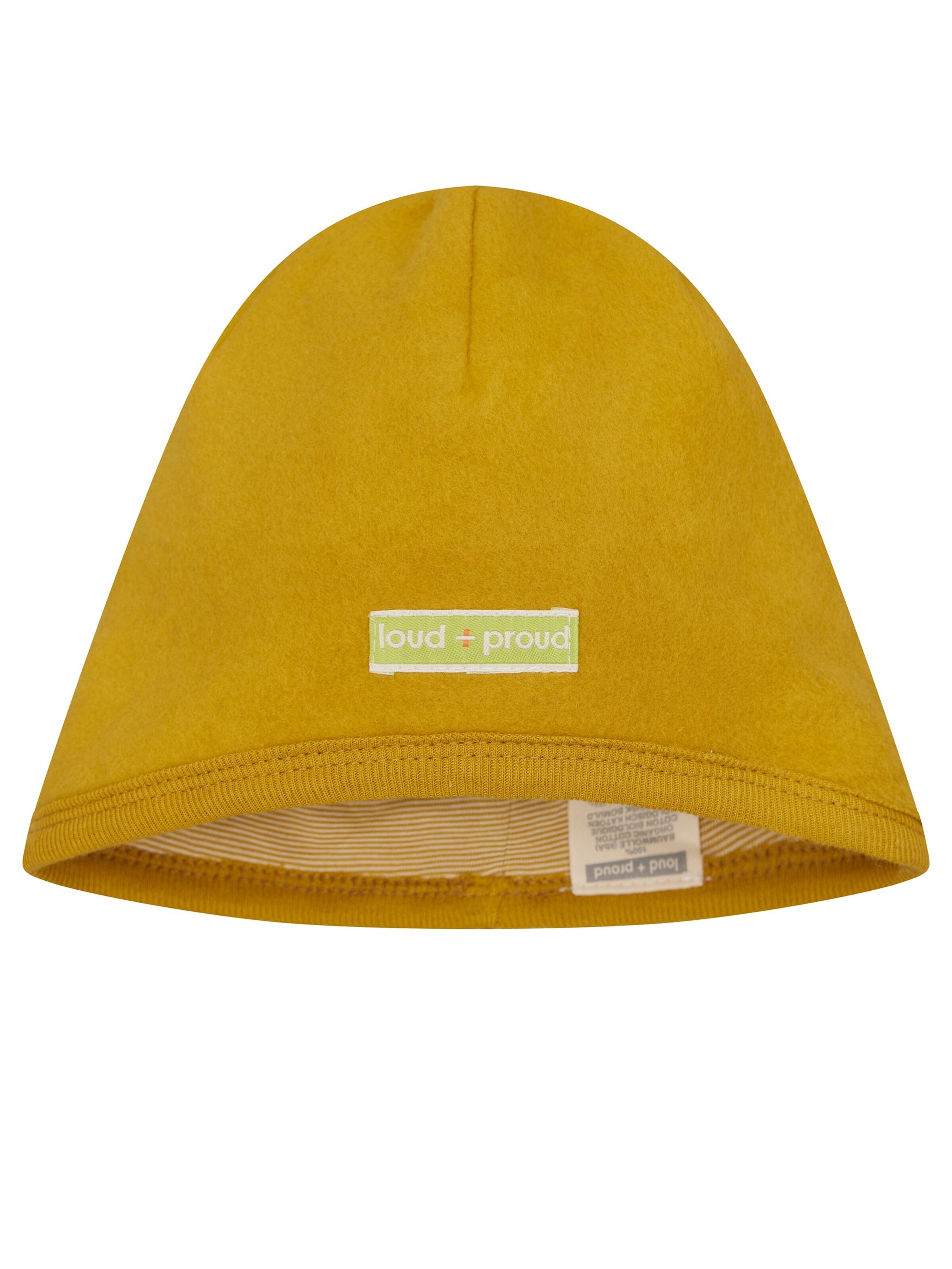 loud + proud Mütze‌‌‌‌‌‌‌‌ in Gelb: Vorderseite