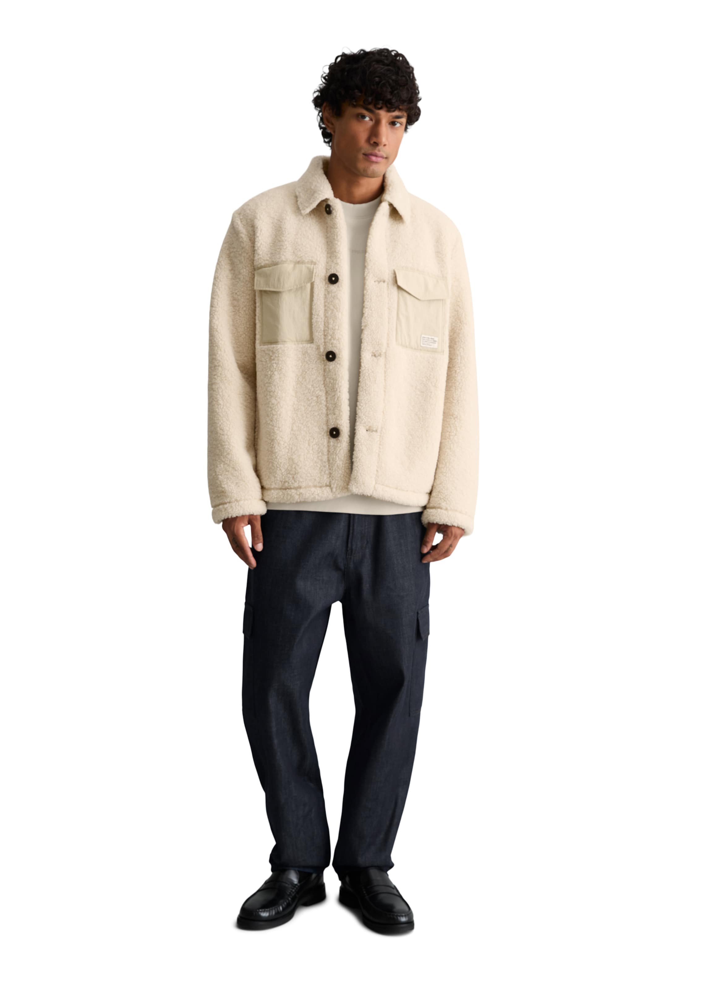 Veste mi-saison Marc O'Polo DENIM en beige : devant