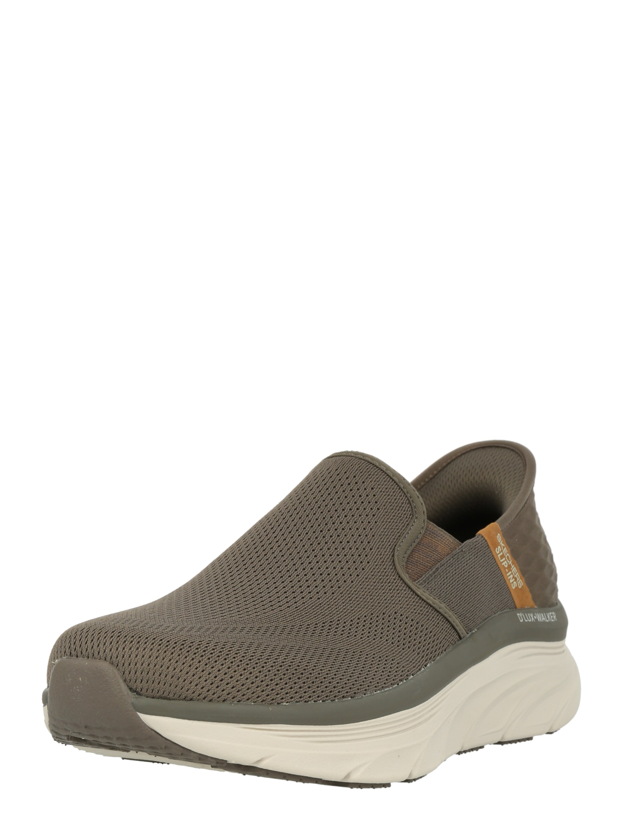 SKECHERS Slip-ons 'D'Lux Walker - Orford' in Bruin: voorkant