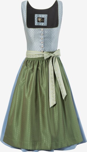 TURI LANDHAUS Dirndl in hellblau / oliv / mint, Produktansicht