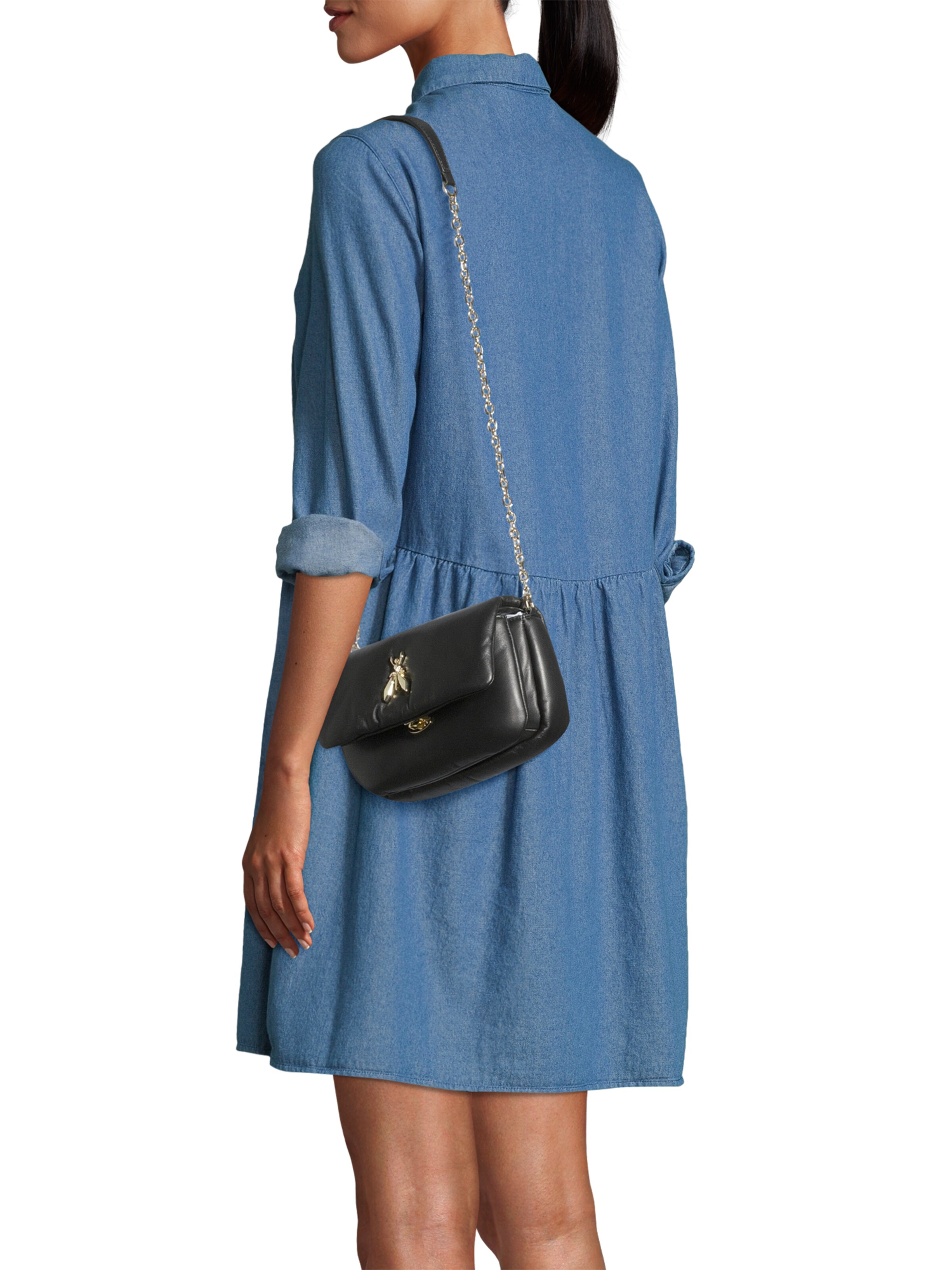 PATRIZIA PEPE Crossbody Bag 'Fly' in Black: front