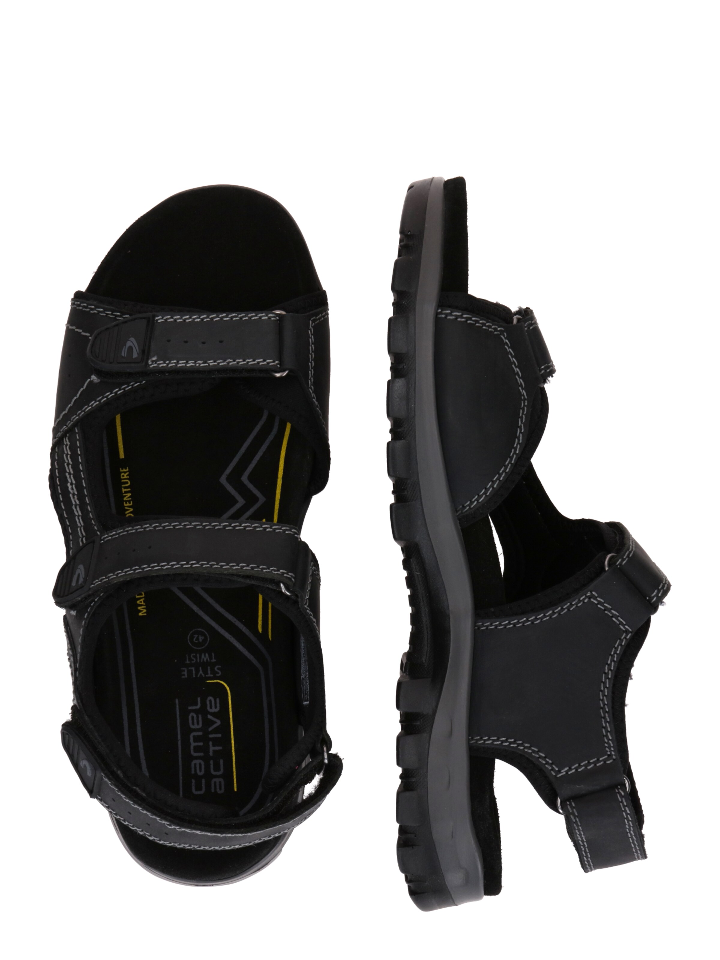 CAMEL ACTIVE Trekingové sandály – černá