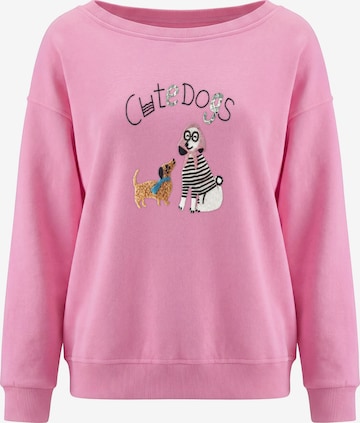 Sweat-shirt MYMO en rose : devant