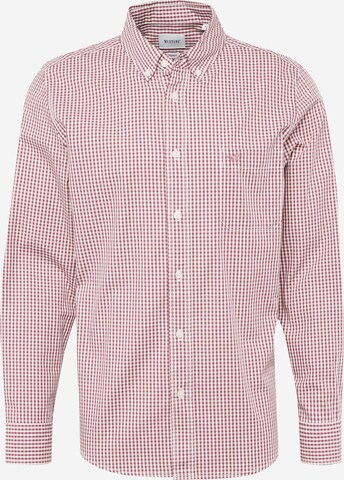 MUSTANG Button Up Shirt 'Clemens' in Red: front