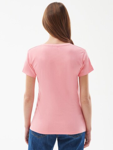 Barbour T-Shirt 'Otterburn' in Pink