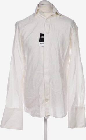 WILVORST Button Up Shirt in S in White: front