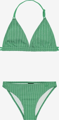 PROTEST Triangle Bikini 'PRTTolove JR' in Green: front
