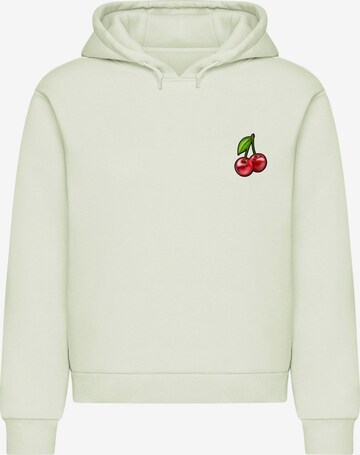 Merchcode Bluzka sportowa 'Cherries' w kolorze zielony: przód