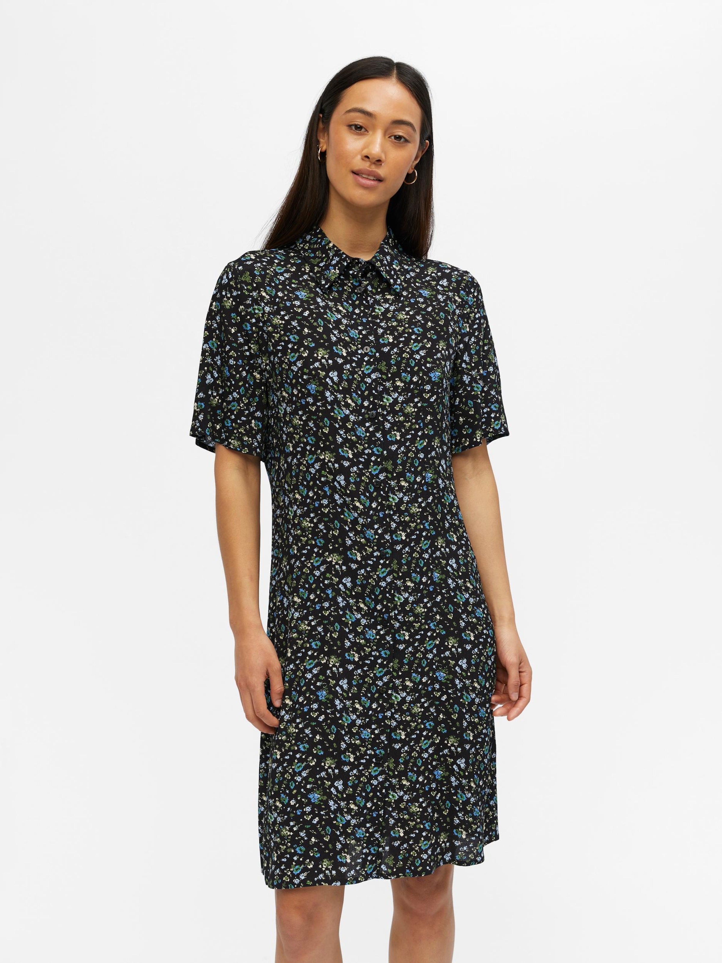 OBJECT Shirt Dress 'JANNI' in Black | ABOUT YOU