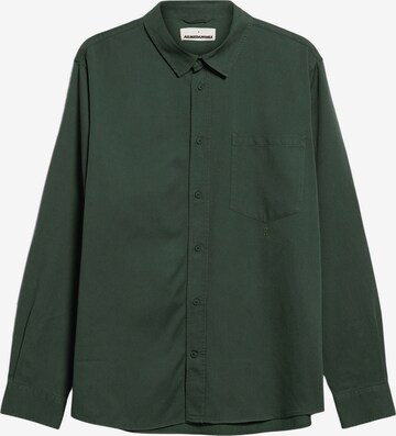 ARMEDANGELS Button Up Shirt in Green: front