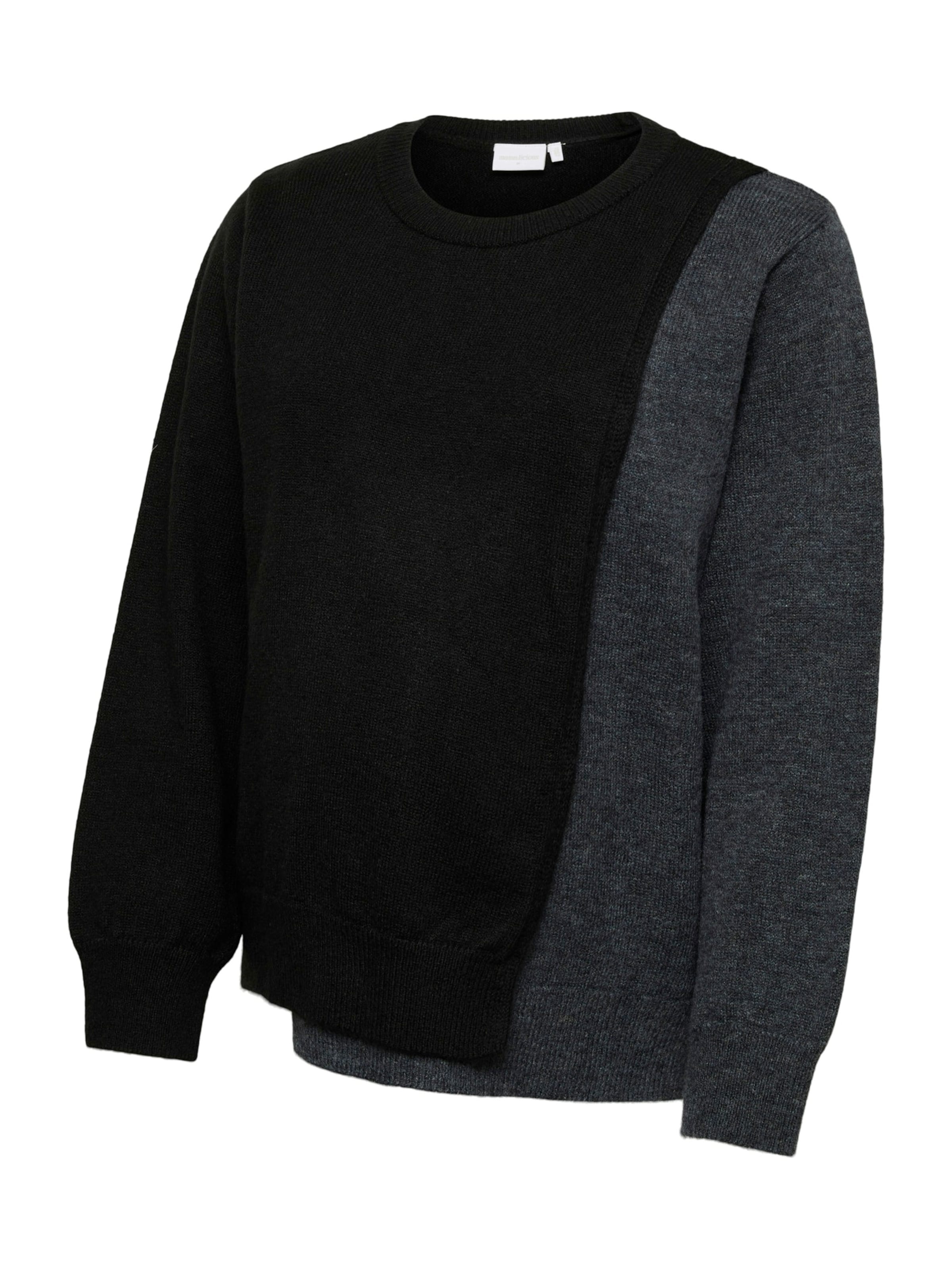 Pullover 'MLNEWANNE IRIS' di MAMALICIOUS in nero: frontale