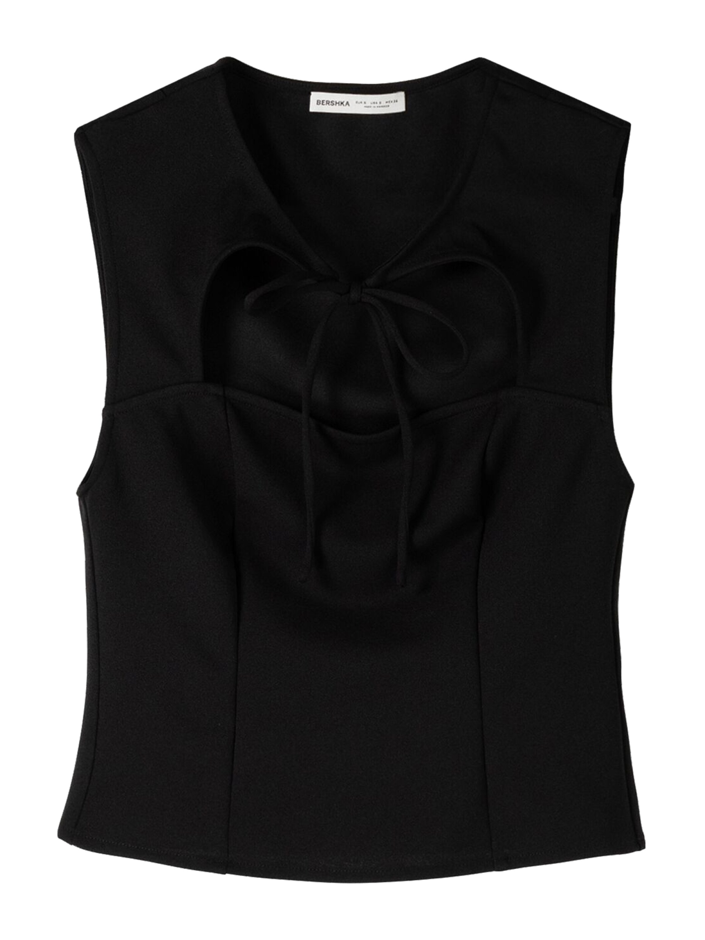 Bershka Top - fekete: elől