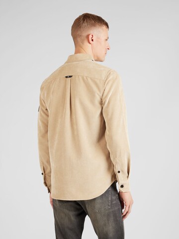 Calvin Klein Jeans Regular fit Button Up Shirt in Beige