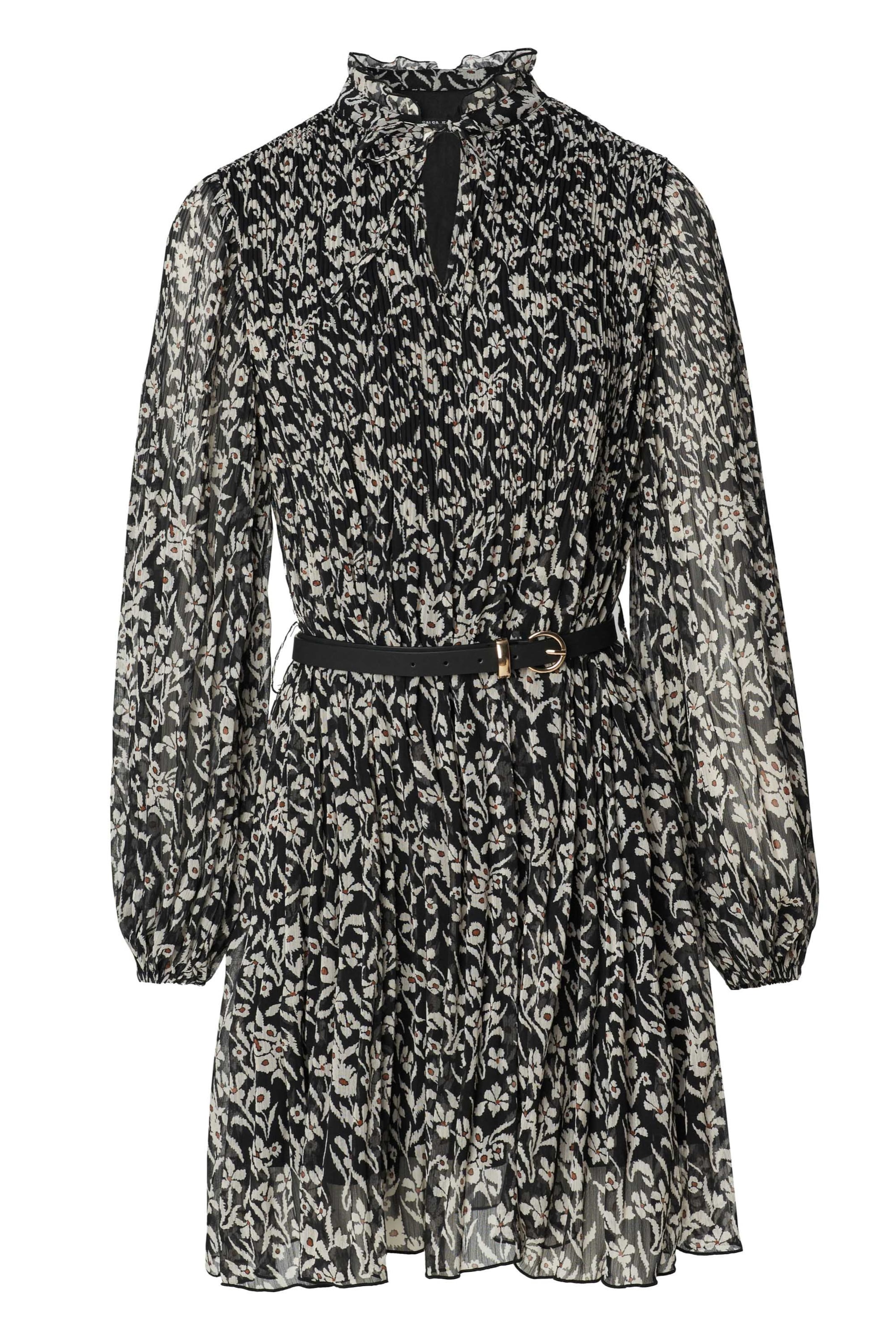 Salsa Jeans Jurk in de kleur Zilvergrijs / Zwart, Productweergave