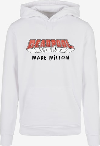 ABSOLUTE CULT Sweatshirt 'Deadpool - Aka Wade Wilson' in Wit: voorkant