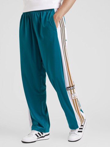 ADIDAS ORIGINALS Loose fit Pants 'Adibreak' in Green: front