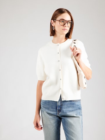VERO MODA Knit cardigan 'VMTRES BIEN' in Beige: front