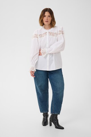 T-shirt KAFFE CURVE en blanc