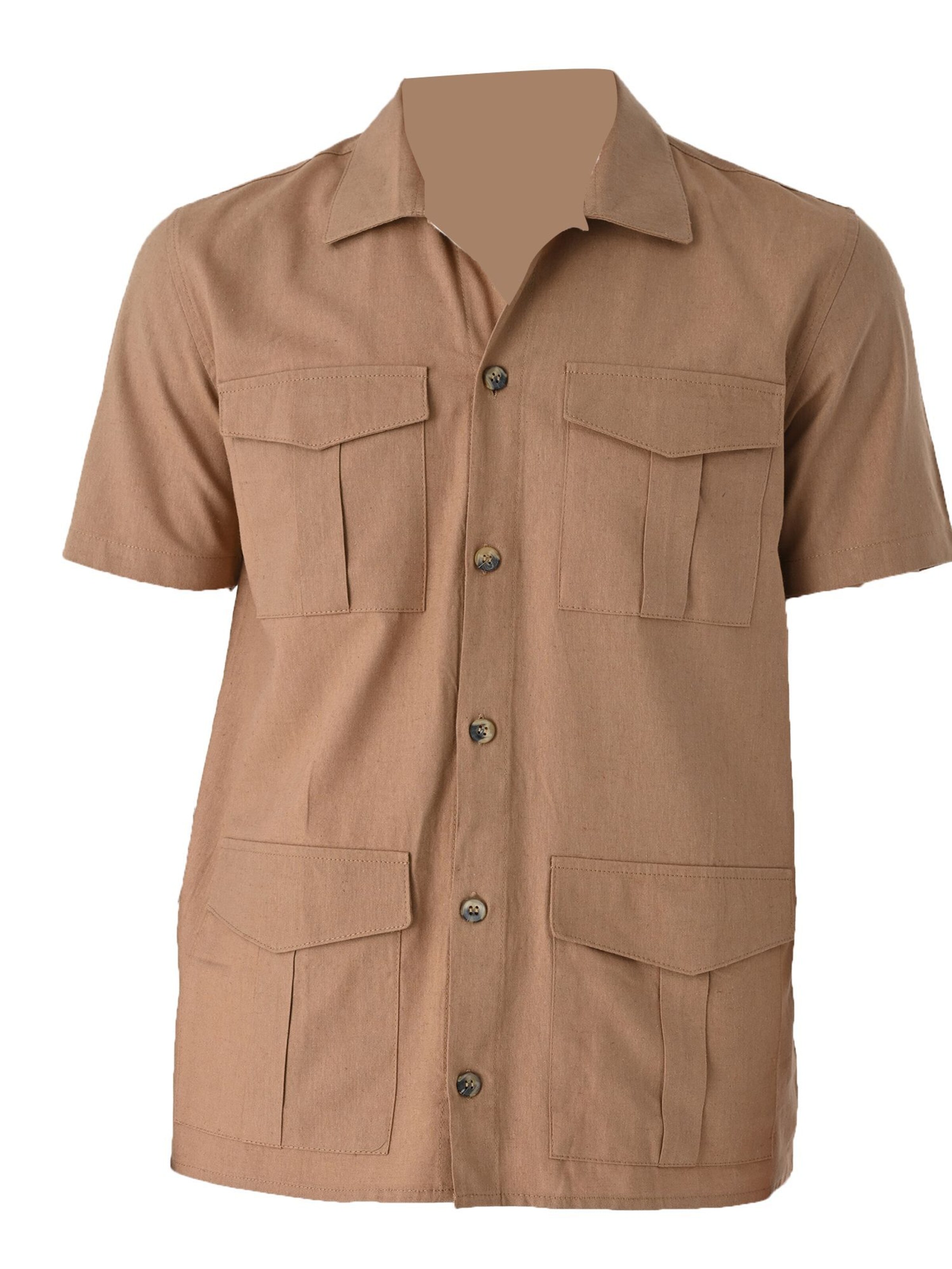 brūns Antioch Standarta piegriezums Krekls: no priekšpuses