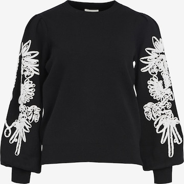 Pull-over OBJECT en noir : devant