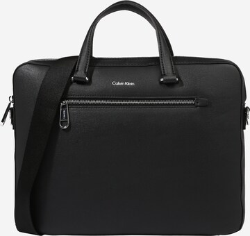 Borsa per laptop di Calvin Klein in nero: frontale