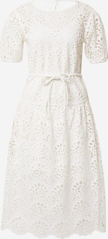 Stefanel Φόρεμα κοκτέιλ 'SANGALLO' σε λευκό: μπροστά