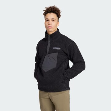 Pull-over de sport 'Xploric' ADIDAS TERREX en noir : devant