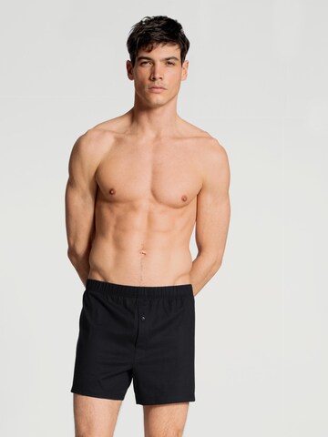 CALIDA Boxer shorts 'Cotton Code' in Black