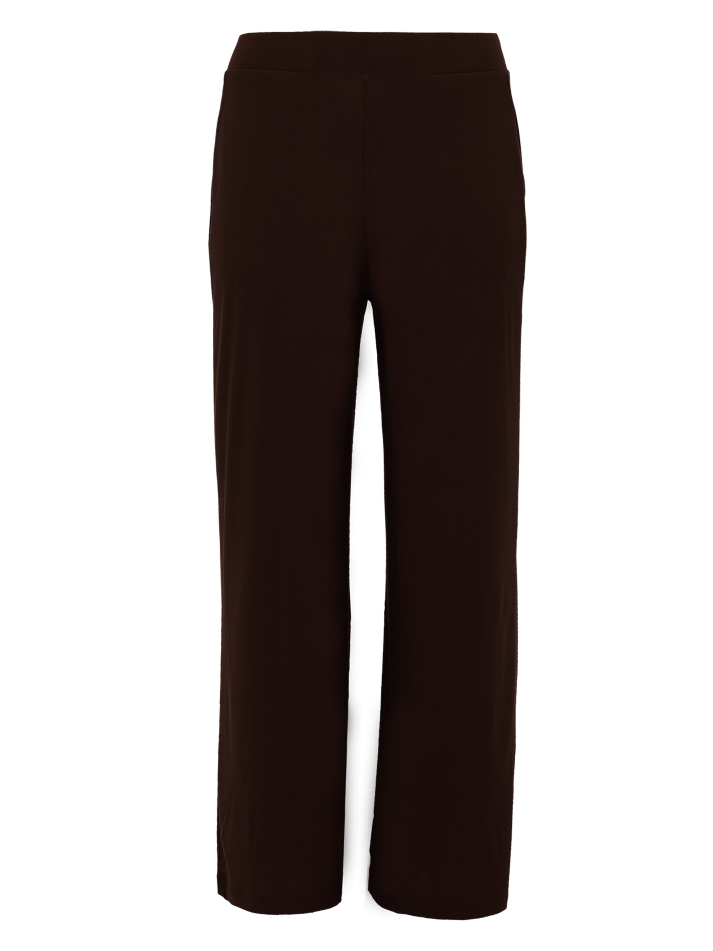 YOEK Wide Leg Hose in Braun: Vorderseite