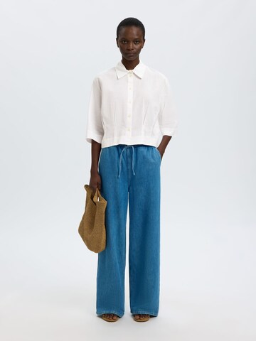 SELECTED - Blusa en blanco