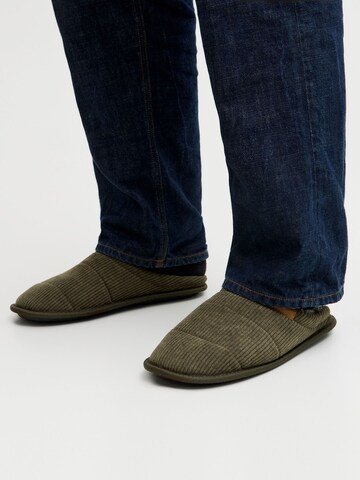 JACK & JONES - Zapatillas de casa en verde: frente