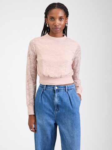 ABOUT YOU Shirt 'Meline' in Roze: voorkant